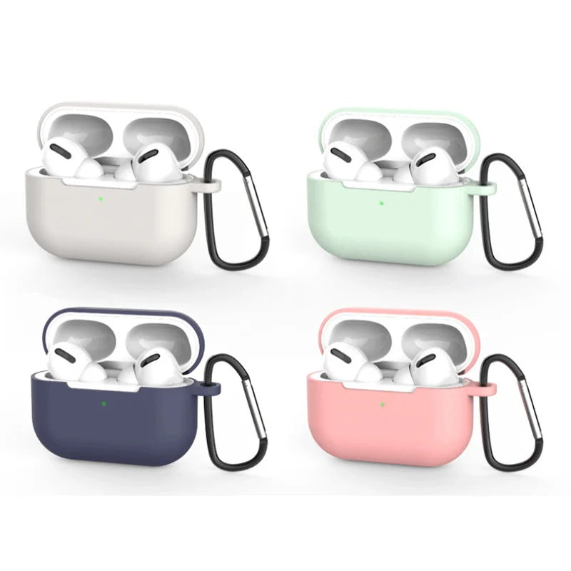 Liquid Soft Silicone Case For Airpods Pro Case Wireless Bluetooth Case for airpod pro Case Cover Air Pods pro Fundas Capa Coque