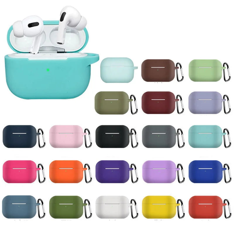 Liquid Soft Silicone Case For Airpods Pro Case Wireless Bluetooth Case for airpod pro Case Cover Air Pods pro Fundas Capa Coque