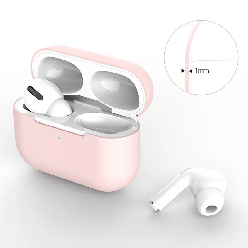 Liquid Soft Silicone Case For Airpods Pro Case Wireless Bluetooth Case for airpod pro Case Cover Air Pods pro Fundas Capa Coque