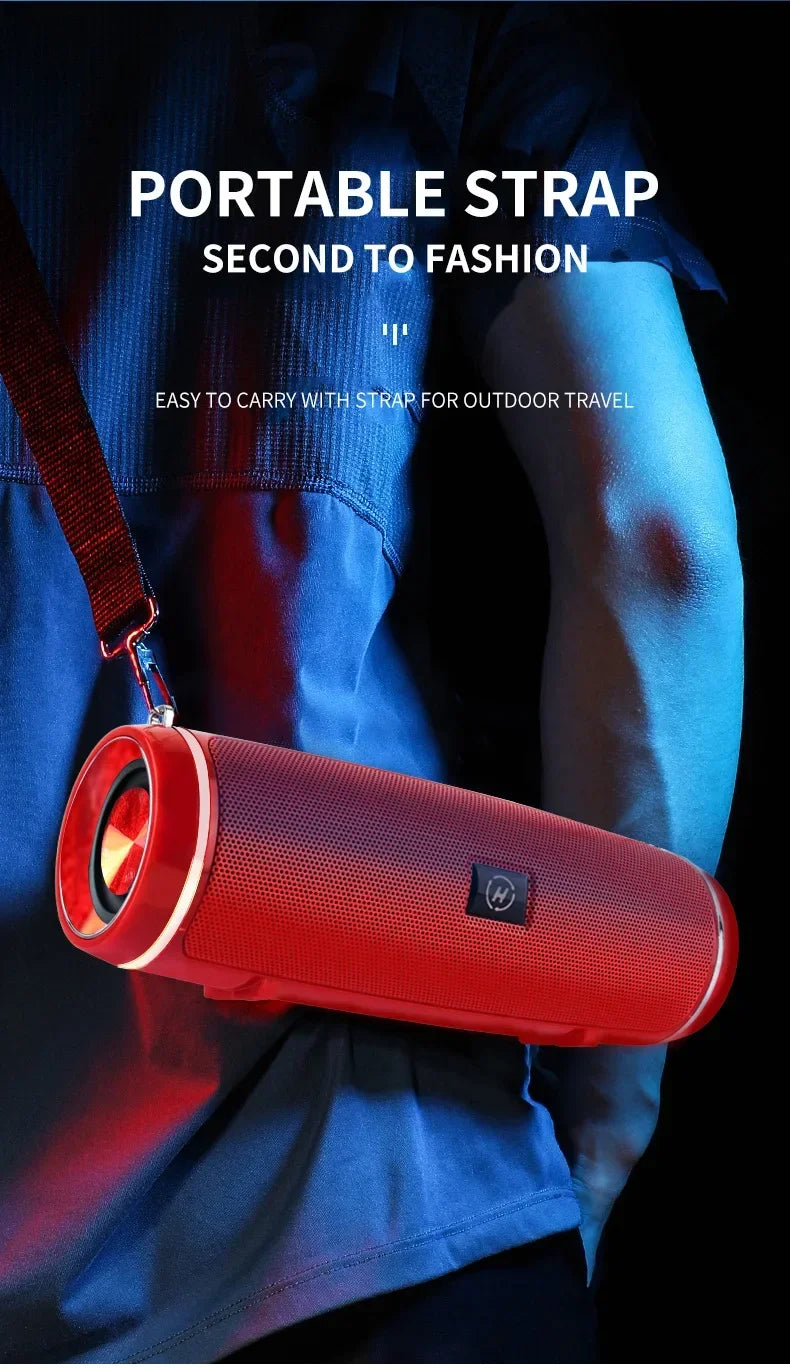 Portable Bluetooth Speakers Mini Wireless High Fidelity Surround Sound Subwoofer Outdoor Waterproof Camping Party Loudspeaker