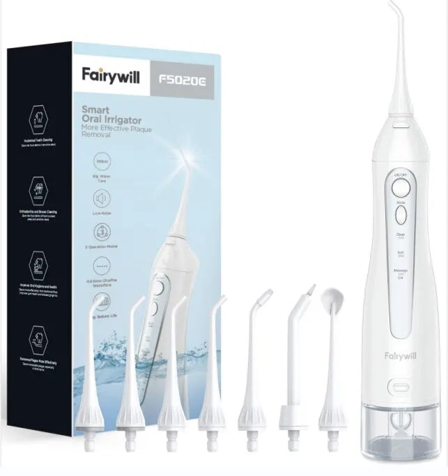 Fairywill Water Flossers Oral Irrigator Rechargeable