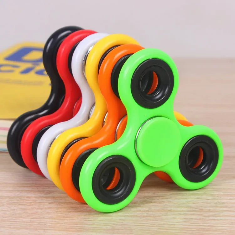 ABS Fidget Spinner EDC Spinner For Autism ADHD Anti Stress Tri-Spinner High Quality Adult Kids Funny Toys